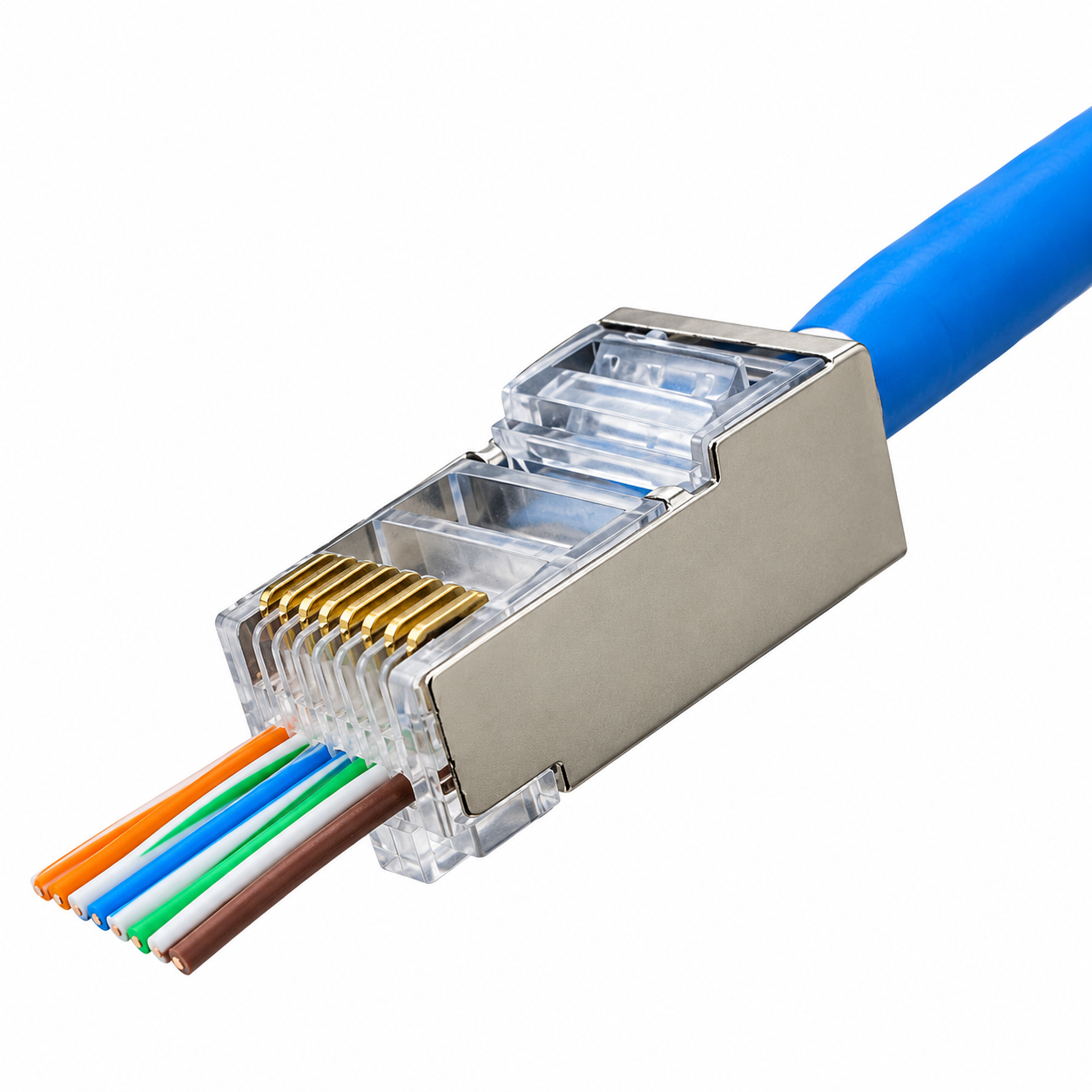سوکت شبکه میانگذرsftp cat6